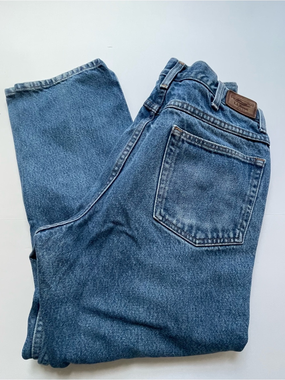 L.L. Bean Men’s Straight Denim Jeans 34x29 Medium Blue